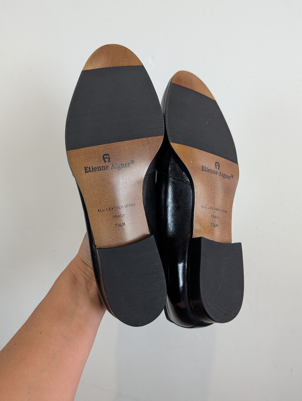 Vintage Etienne Aigner Tracy Leather Loafers, Size 7.5 - Picture 6 of 6
